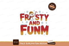 Frosty fun snowman candy cane image Product Image 1