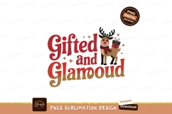 Gifted and Glamorous Reindeer christmas scarf Product Image 1