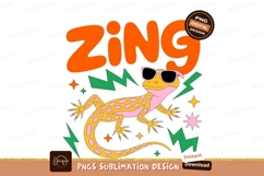 Cool lizard with sunglasses and lightning bolts stars Product Image 1