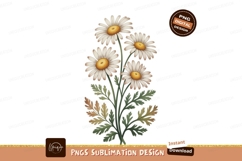 White daisies yellow centers green stems flowers Product Image 1