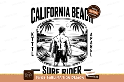 Man surfing beach sunset ocean Product Image 1