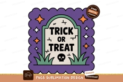 Tombstone trick or treat skull Halloween Product Image 1