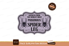 Poisonous spider leg graphic arachnid insect Product Image 1
