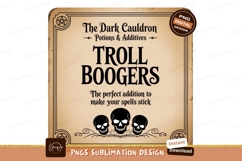 Dark Cauldron Troll Boogers Potion Ingredient Halloween Product Image 1
