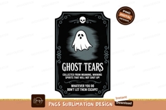Spooky ghost with skull and text halloween Product Image 1
