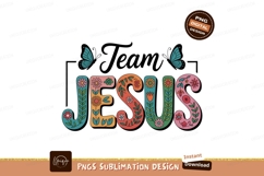 Jesus floral letters butterflies colorful Product Image 1