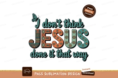 Jesus phrase butterfly text lettering Product Image 1