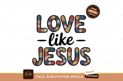 Smiley face letters love jesus retro Product Image 1
