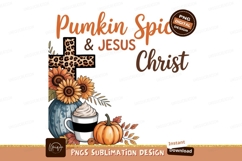 Pumpkin Spice Jesus Christ leopard Product Image 1