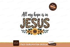 Jesus leopard print sunflowers floral Product Image 1