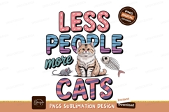 Fluffy cat mouse fishbone text illustration Product Image 1