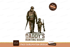 Father son camouflage hunting duo rifles Product Image 1