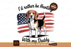 Beagle dog patriotic American flag animal Product Image 1