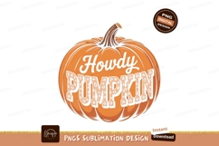 Orange pumpkin with leopard print text autumn fall Product Image 1
