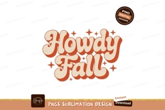Howdy Fall greeting autumn retro Product Image 1