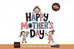 Happy mothers day greeting with children image Product Image 1