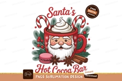 Santa hot cocoa mug festive holiday drink christmas Product Image 1