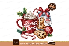 Red mug cocoa cookies candy cane christmas Product Image 1
