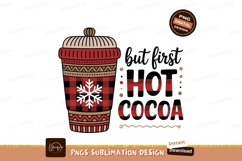 Cozy cup snowflake plaid design white Product Image 1