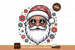 Hippie Santa Claus with peace sign glasses image Product Image 1