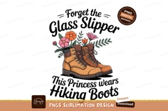 Boots flowers nature Sublimation P N G hiking outdoor Product Image 1