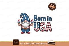 Patriotic gnome holding ice cream cones image Product Image 1