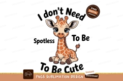 Baby giraffe sitting with blue eyes cute animal Product Image 1