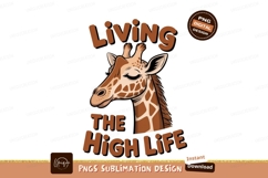 Giraffe peaceful slumber text animal mammal Product Image 1
