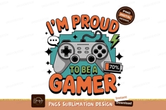 Proud gamer controller lightning bolt gaming Product Image 1