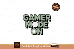 Gamer Mode On Text Graphic image Product Image 1