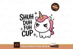 Cute black unicorn pink mane horn fantasy mythical Product Image 1