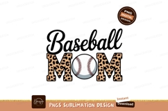 Leopard print mom baseball sport Product Image 1