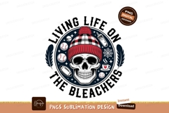 Black skull red checkered beanie image Product Image 1