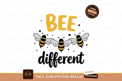 Yellow bee text with small bee icons black Product Image 1