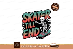 Skeleton Skater Riding Skateboard action Product Image 1