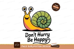 Happy yellow snail with green shell image Product Image 1