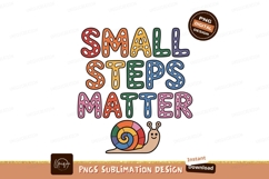 Colorful snail and text illustration cartoon Product Image 1