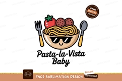 Cool pasta bowl with meatballs tomato fork spoon image Product Image 1