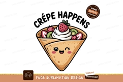 Smiling crepe with fruit and cream strawberry kiwi Product Image 1