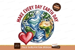 Earth heart love planet image Product Image 1