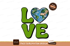 Heart planet love text earth Product Image 1