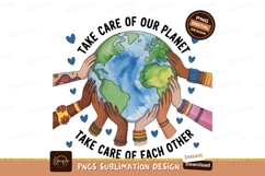 Diverse hands holding planet earth image Product Image 1