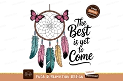 Dreamcatcher butterflies feathers pink blue Product Image 1