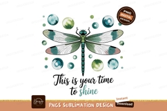 Emerald dragonfly bubbles shine insect wings Product Image 1