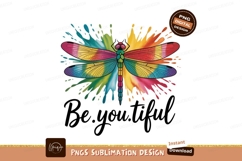 Colorful dragonfly splash art insect wings Product Image 1