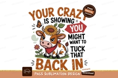 Angry cow sunflower bandana butterfly flowers Product Image 1