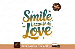 Smile Because Love Gradient heart stars Product Image 1