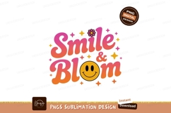 Smile Bloom Retro Typography graphic Product Image 1