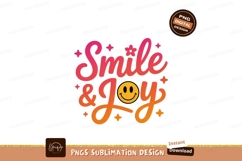 Smile Joy Retro Gradient Typography image Product Image 1