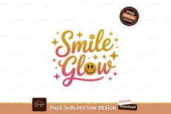 Smile Glow Retro Typography lettering Product Image 1